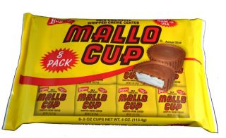 Each case contains 288 individually wrapped Mallo Cups!