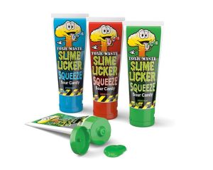 Toxic Waste Slime Licker 2.47 oz. Sour Squeeze Candy - 12 ct.