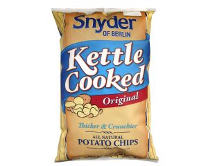 Snyders of Berlin Kettle Cooked "Thicker & Crunchier" All Natural Potato Chips 9 oz. Bags - 3 / Bo