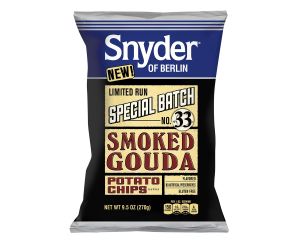 Snyder of Berlin " Limited Run" No. 33 Smoked Gouda Potato Chips 9.5 oz. Bags - 3 / Case