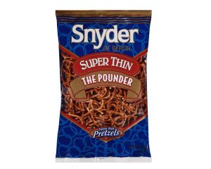 Snyders of Berlin Super Thins Pretzels 16 oz. Bags | The Pounder  - 3 / Box