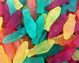 Assorted Large Fish Soft & Chewy Bulk Candy - 5 lb.