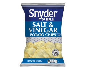 Snyder of Berlin Salt and Vinegar Potato Chips 9.5 oz Bags - 3 / Box