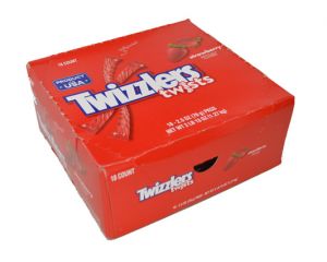 Twizzlers Twists Strawberry Flavored Licorice - 18 / Box
