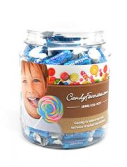 Vanilla Tootsie Rolls Candy Jar - 1 Unit