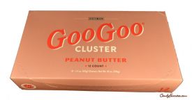 Each Peanut Butter Goo Goo Cluster weighs 1.5 oz. and comes 12 to a box