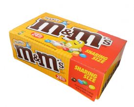 M&M's ® Peanut Chocolate Candies Sharing Size  - 24 / Box