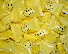 Individually Wrapped Smiley Face Buttermints - 250 ct.
