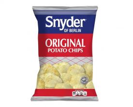 Snyder of Berlin Original Thin & Crispy Potato Chips 8 oz. Bag - 3 / Box